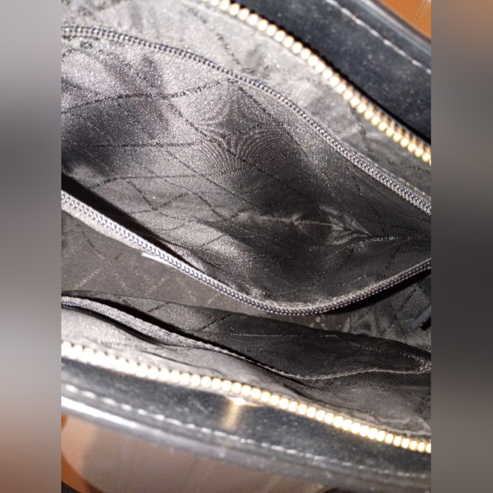 Michael Kors Black And Gold Satchel Bag - Picture 7 of 7